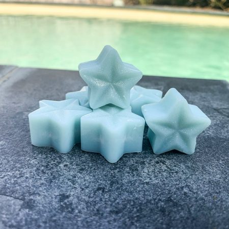 sea breeze wax melts by a poolside